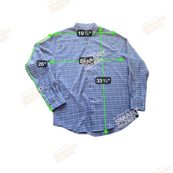 PETER MILLAR Men’s Long sleeve Blue Plaid Button Down Collared Shirt Sz L - Picture 9 of 12